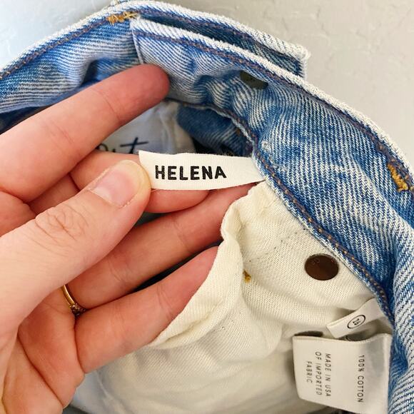 GRLFRND Helena High-Rise Straight Distressed Mom Jean Size 26 - Picture 9 of 9